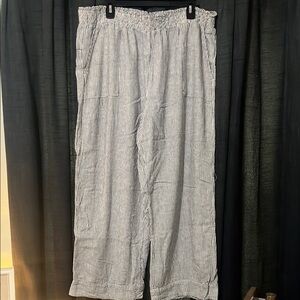 Striped Black and White Pants